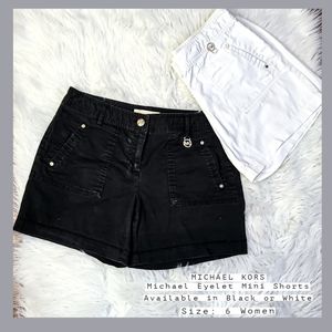 MICHAEL KORS Black Mini Shorts